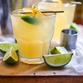 A spicy twist on the Dark and Stormy cocktail using stem ginger. Simple and refreshing!