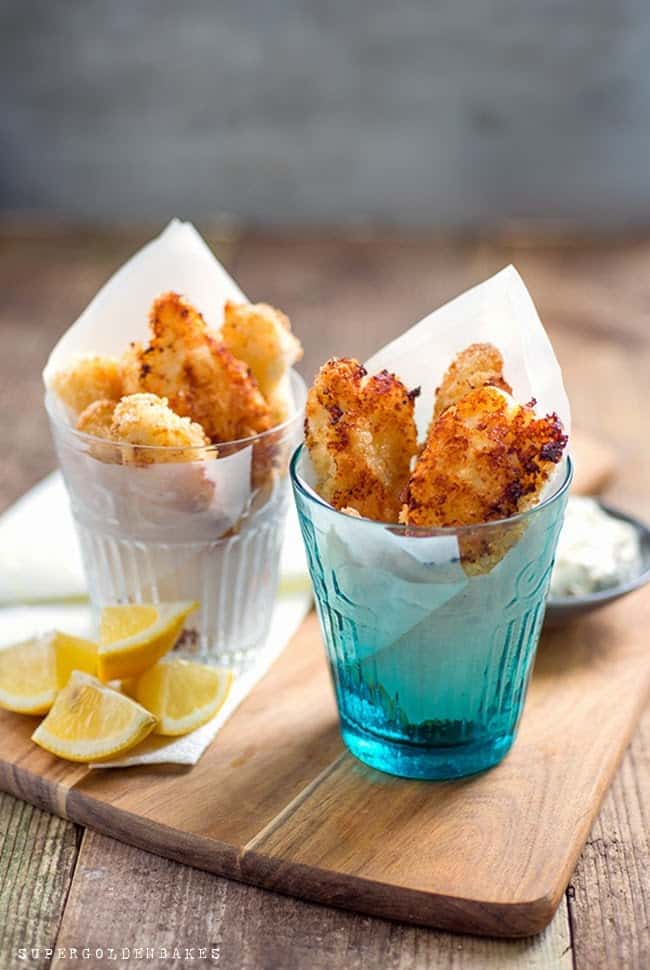 Grown up fish fingers with easy tartar sauce - made in an airfryer