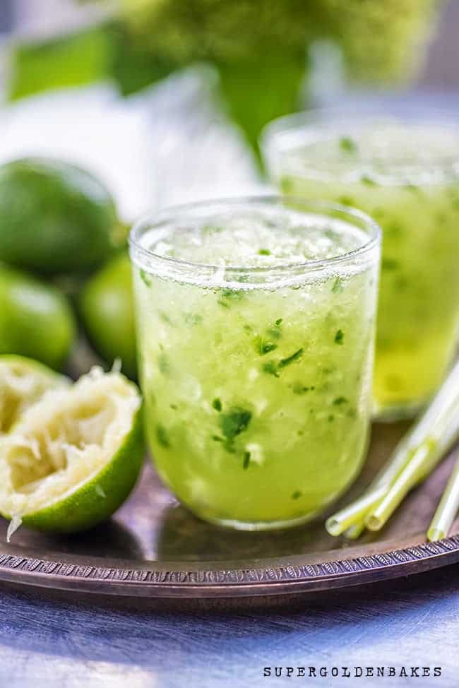 Supergolden Bakes: Cucumber Lemongrass Caipirinha