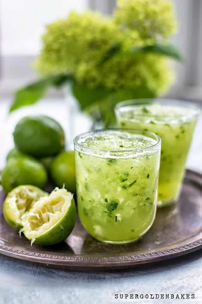 Supergolden Bakes: Cucumber Lemongrass Caipirinha