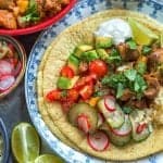 Spicy Korean pork tacos – a fusion recipe that really works!