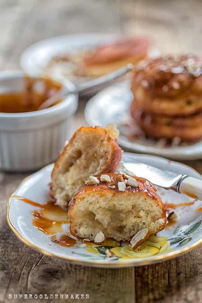 Supergolden Bakes: Toffee apple doughnuts