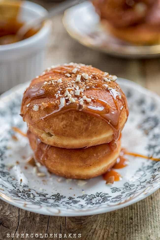 Supergolden Bakes: Toffee apple doughnuts