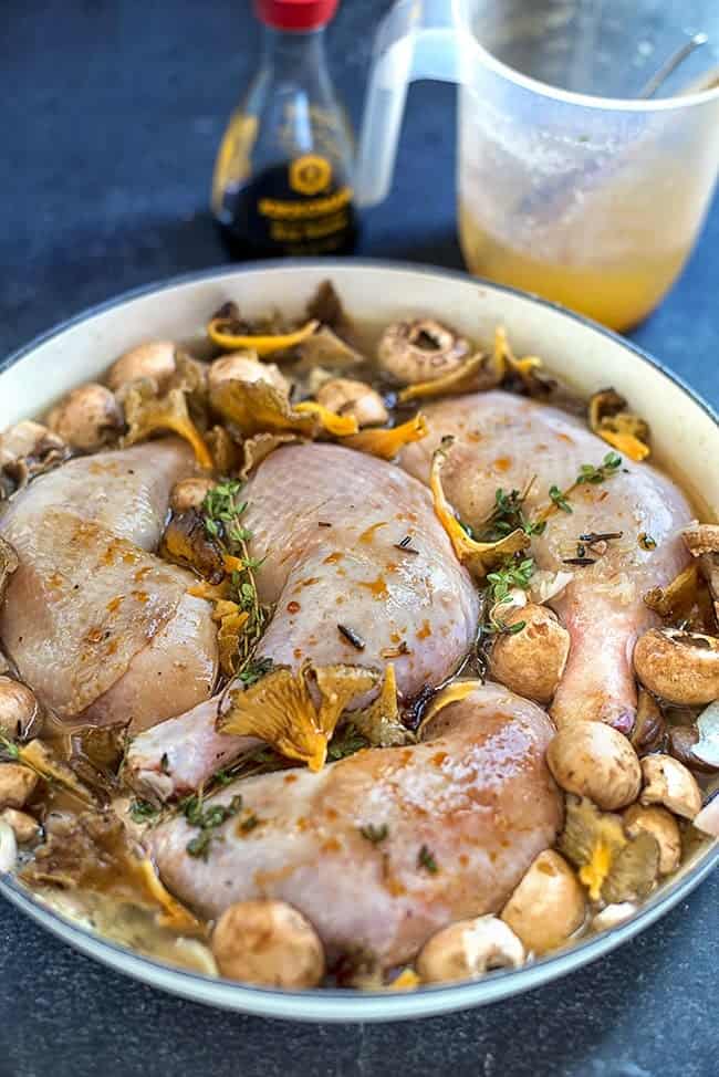 One-pot chicken and mushroom casserole