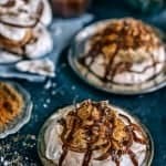 Gingerbread & chocolate meringues with Biscoff Whipped Cream