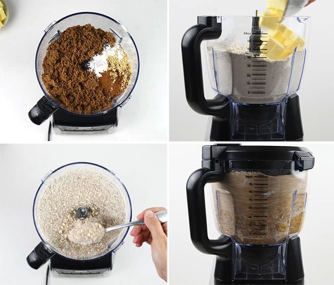 Making cake in a food processor step photos