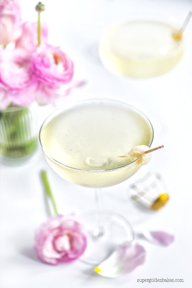 Lychee French 75 Cocktail