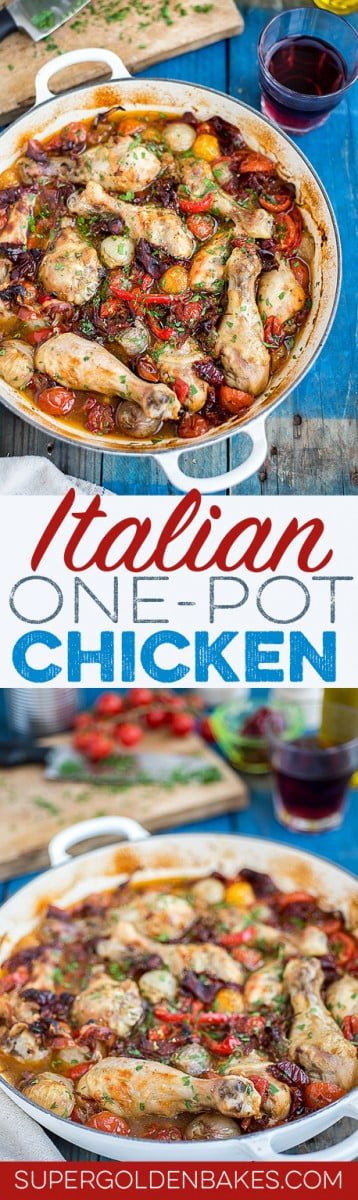 Drunken Italian chicken: this delicious one-pot chicken dish is extremely easy to prepare and sure to become a family favourite.