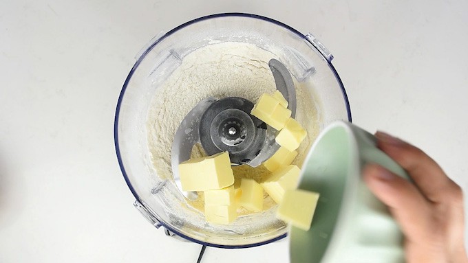 Making a cake using the reverse creaming method, coating the flour in butter first