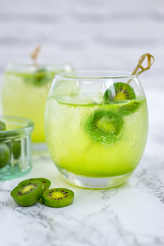 Kiwi Berry Gin Collins Cocktail Discover NERGI Fruit Berries Supergolden Bakes
