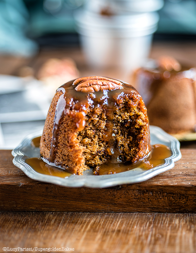 The ultimate dessert – these date and ginger toffee puddings smothered with brandy toffee sauce are totally irresistible!