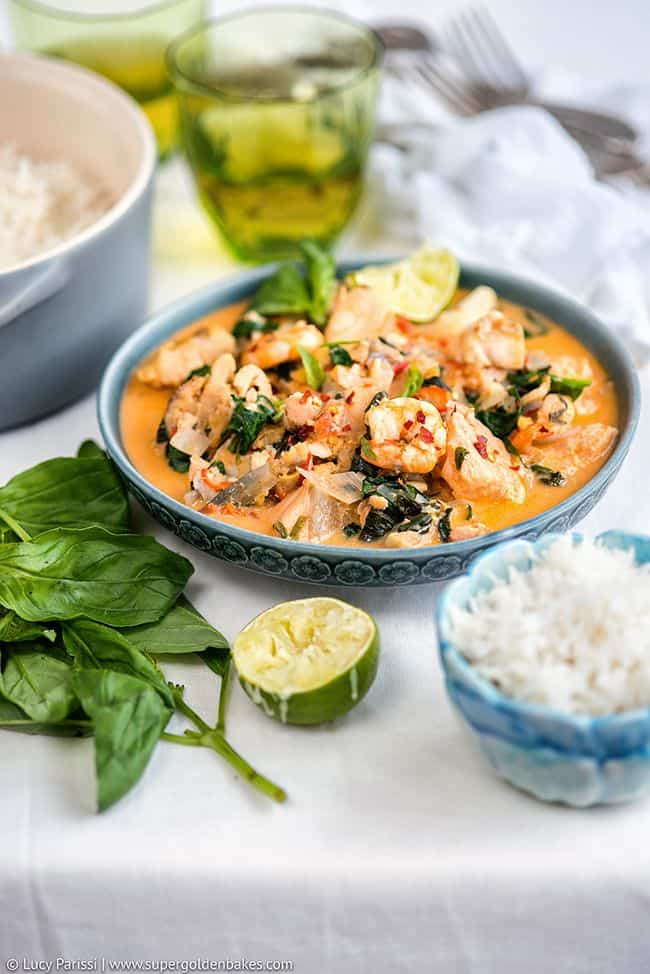 One-pot Thai Fish Stew - on the table in 30 minutes!