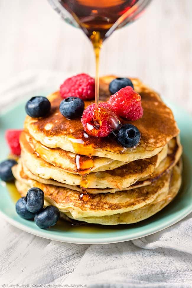 Fluffy Coconut and Quark American Pancakes