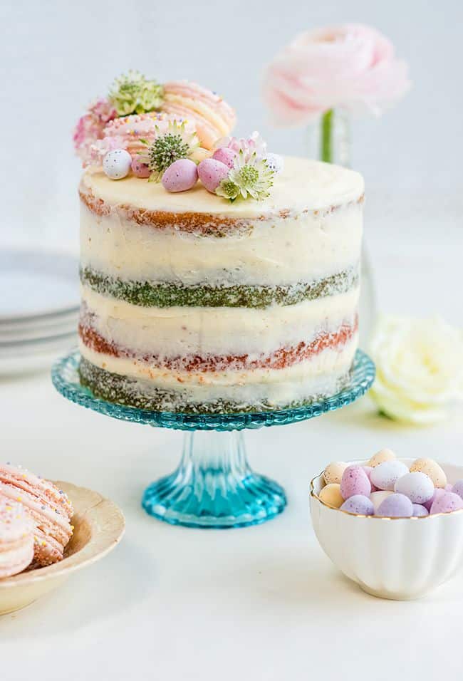 Ombre layer cake
