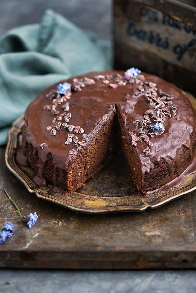 This simple chocolate, date and coffee cake with chocolate glaze will satisfy all your chocolate/coffee cravings!