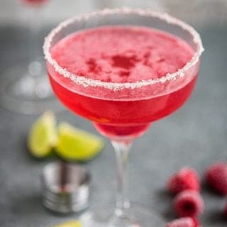 Raspberry and Champagne Tommy's Margarita. Delicious, gorgeous and refreshing - the perfect party cocktail.