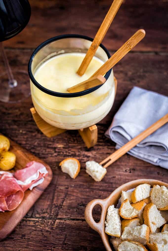 Traditional Swiss Cheese Fondue
