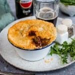 Beef and mushroom pot pies with thyme crust