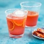 ﻿﻿Toast National Margarita Day with a blood orange margarita! Take advantage of the blood orange season to make blood orange simple syrup to use in cocktails.