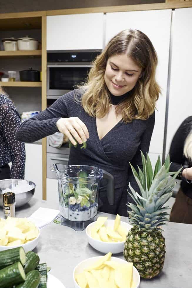 Madeleine Shaw at the John Lewis smoothie event