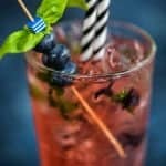 Give your Moscow Mule a spring update with muddled blueberries and basil – refreshing and delicious!
