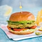 Krabby patty’ – crab burger with avocado green goddess dressing – delicious, kid-approved, and ready in minutes!