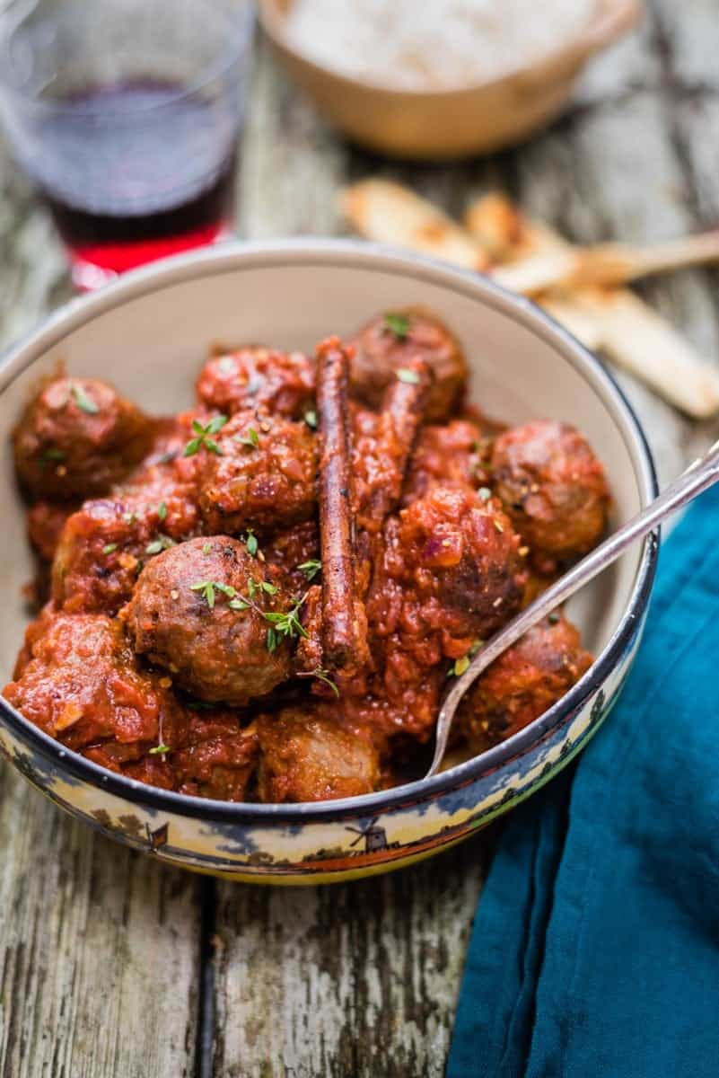 Soutzoukakia – Greek meatballs in rich tomato sauce with cinnamon and cumin