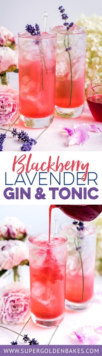  This blackberry lavender gin and tonic may well be the prettiest and most refreshing summer drink. Perfect for sipping in the garden on warm evenings...