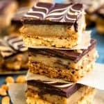 These peanut butter millionaire's shortbread bars are incredibly delicious and really easy to make | Supergolden Bakes