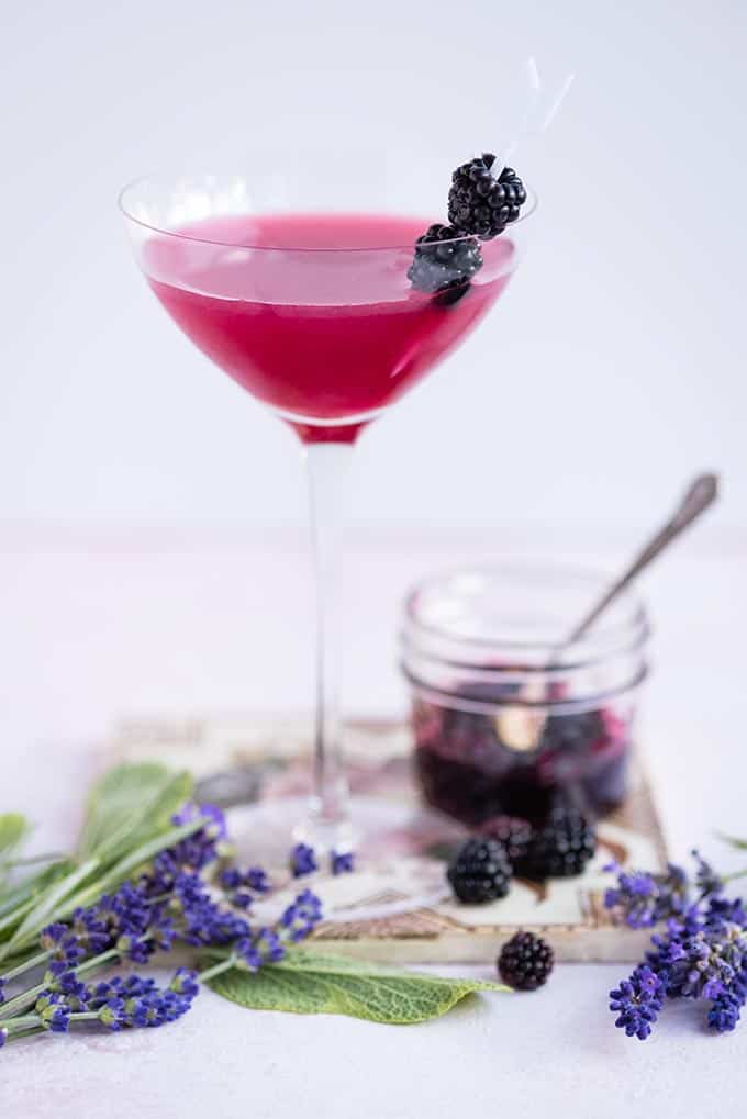 The Botanist gin cocktail uses blackberry jam to create a beautifully vibrant and delicious drink.