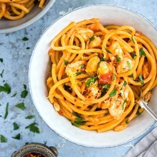 This auper-easy one-pot crab pasta is ready in 15 minutes! Perfect for a quick meal anytime of the week