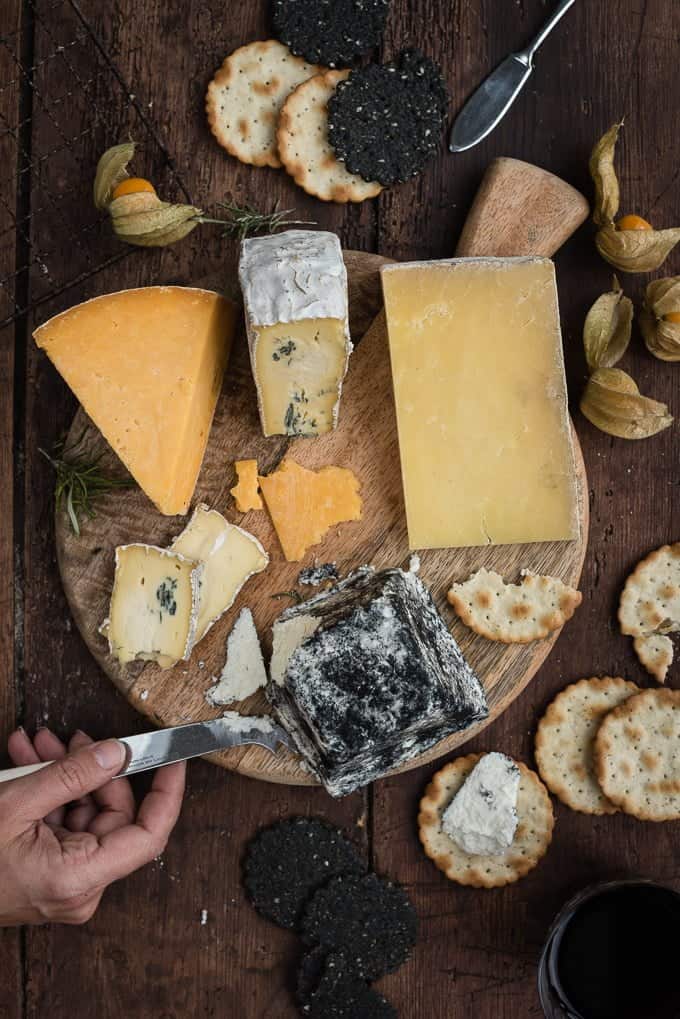 Design your festive cheese board with a selection of artisan products from Paxton and Whitfield