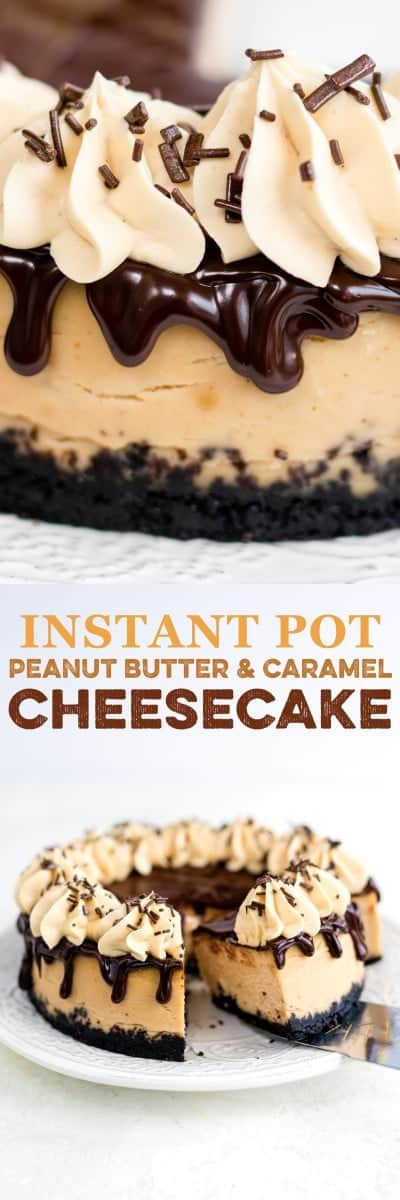 peanut butter & caramel cheesecake