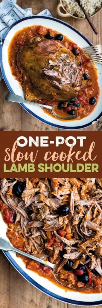 One-pot slow cooked lamb shoulder collage pin