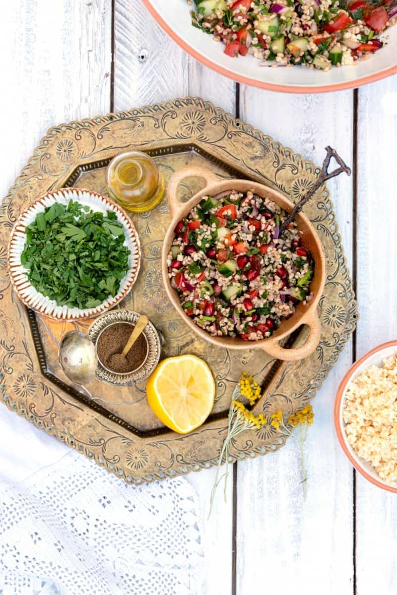 Zingy Tabbouleh salad in a small bowl