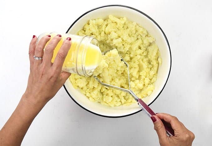 Making mashed potatoes
