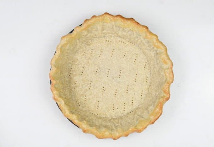 Part baked pie shell