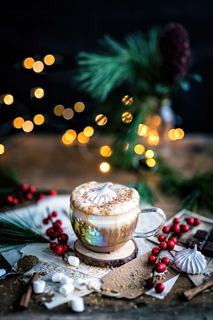 Christmas gingerbread latte