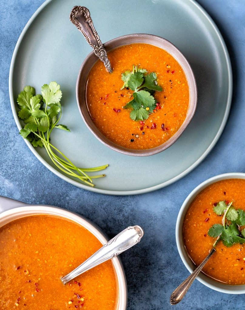 Instant Pot red lentil soup