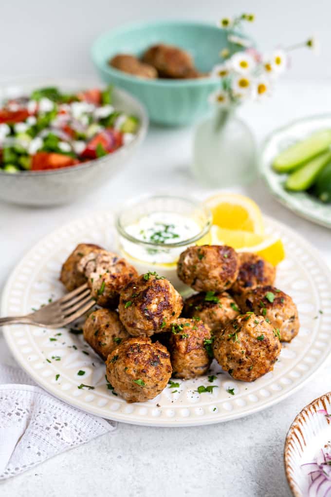Greek Turkey meatballs