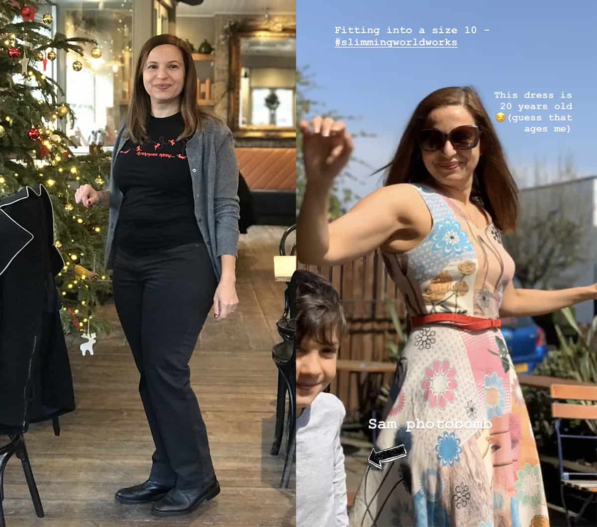 Me before and after 6 months on Slimming World plan