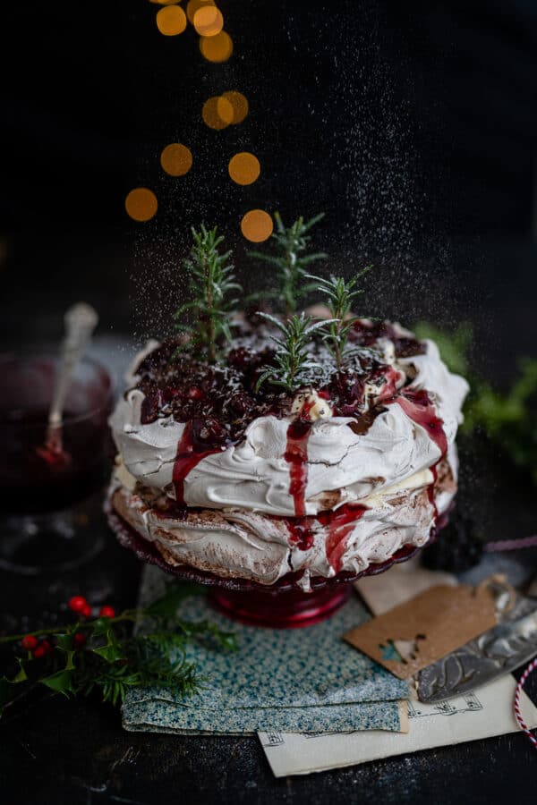 Black Forest Pavlova Layered Pavlova Cake Supergolden Bakes
