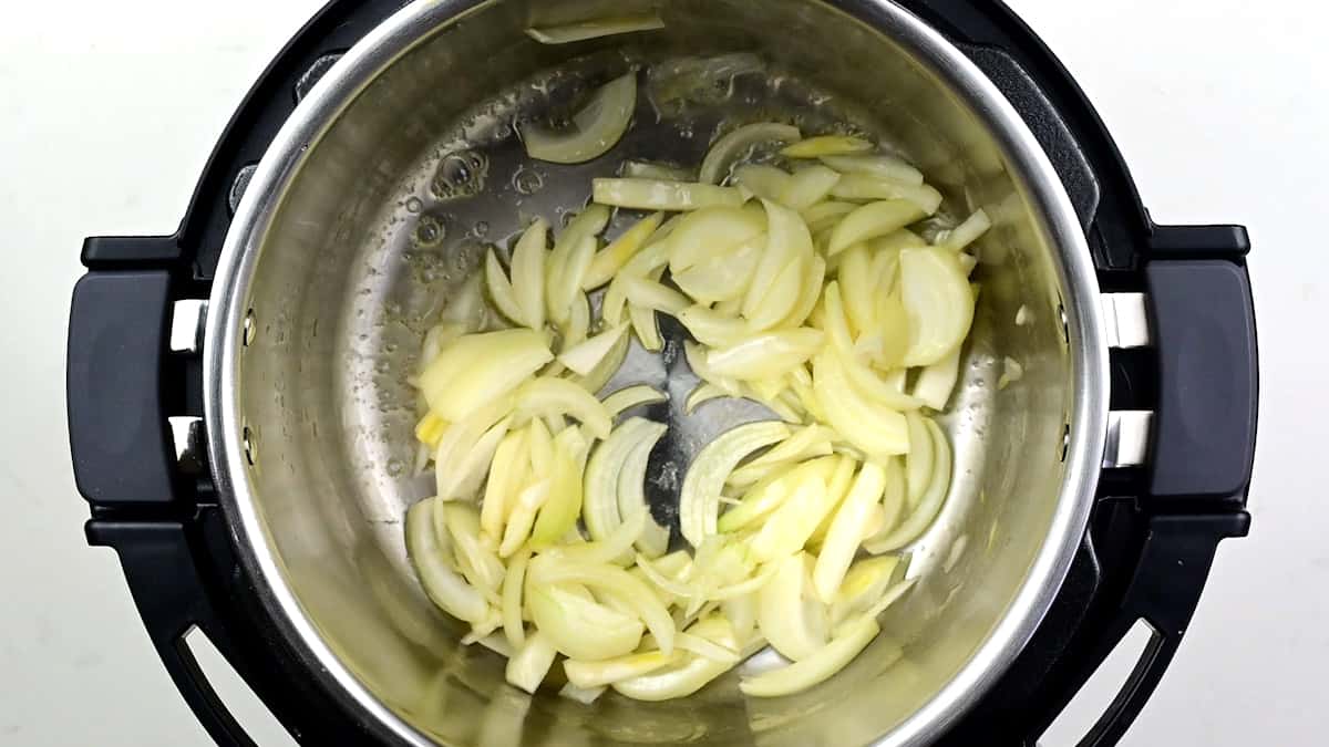 Cooking onions in an Instant Pot