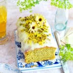 simple courgette cake with cream cheese glaze