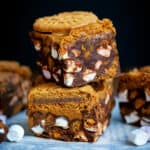 Two squares of Biscoff Rocky Road