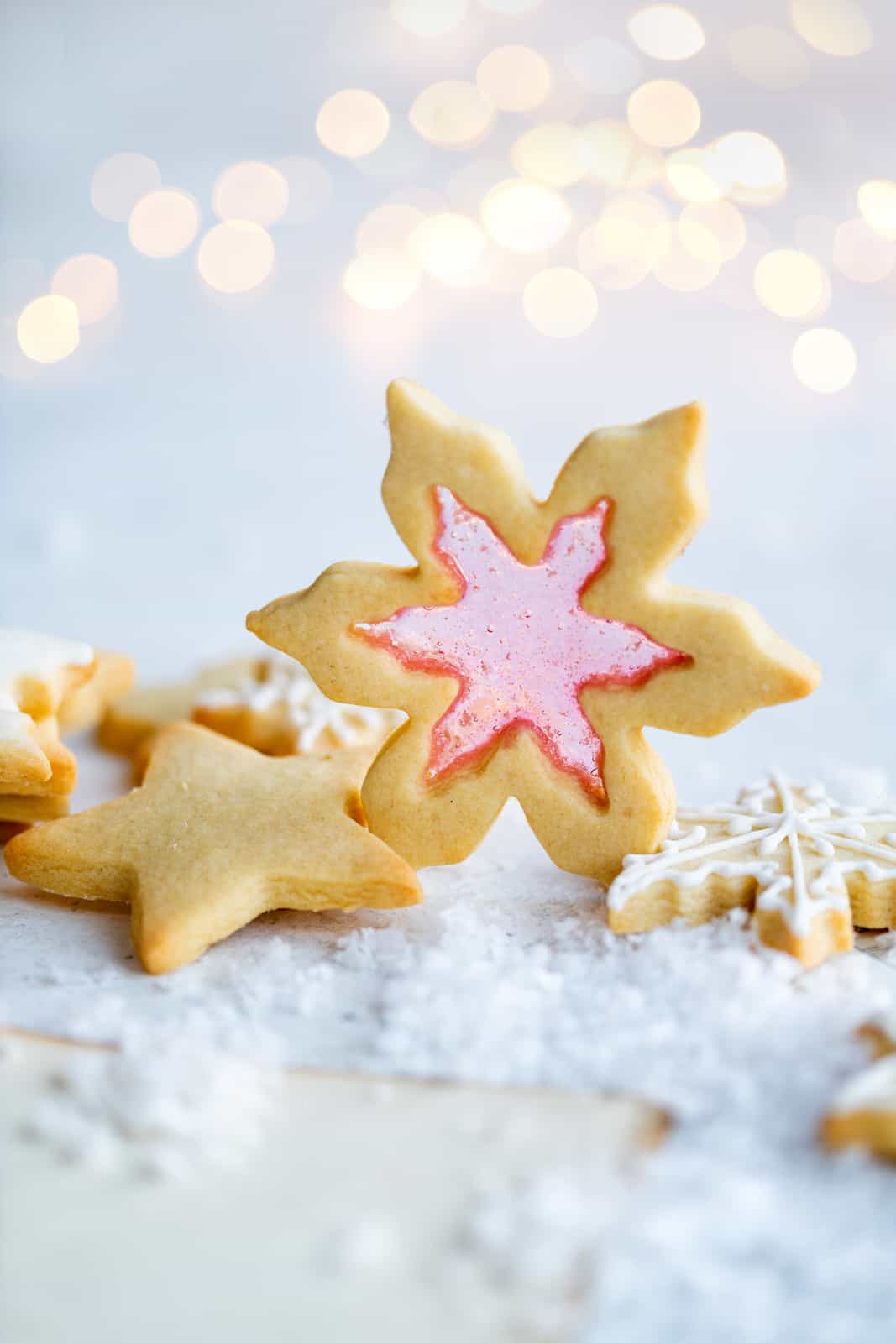 Snowflake Stained Glass Cookie