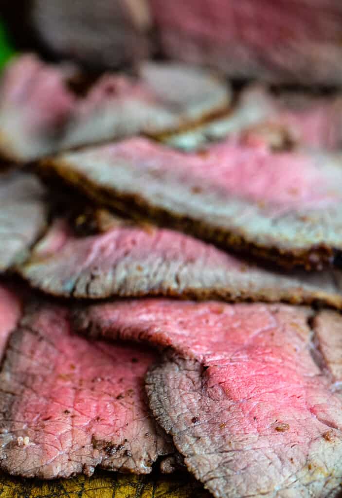 Thin slices of roast beef