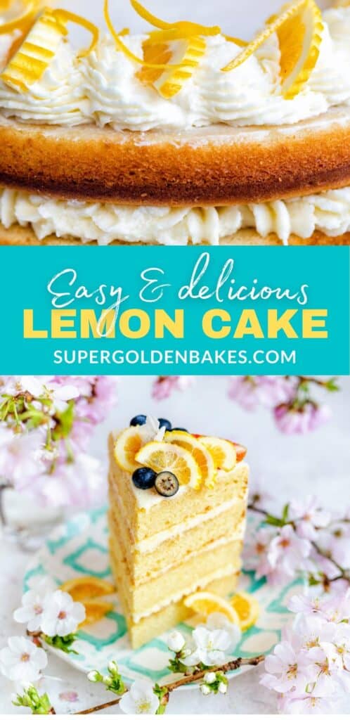 Lemon cake recipe pin
