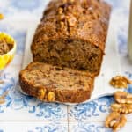 All Bran Fruit Loaf with slice cut