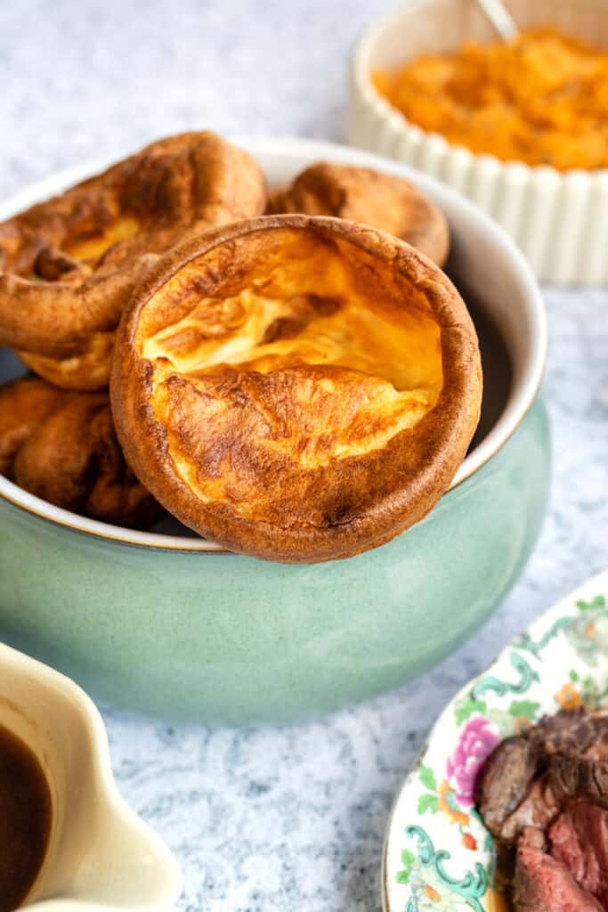 Bowl of Yorkshire puddings